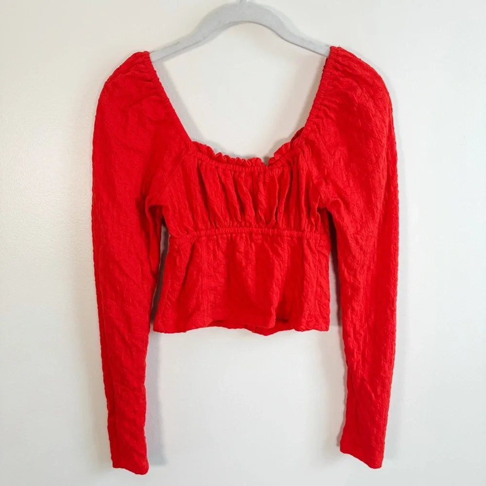 Free People Lady Bug Long Sleeve Top